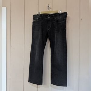 Diesel Viker Charcoal Jeans Button Fly Mens 36 Button Fly